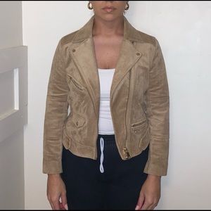 H&M Suede Moto Jacket